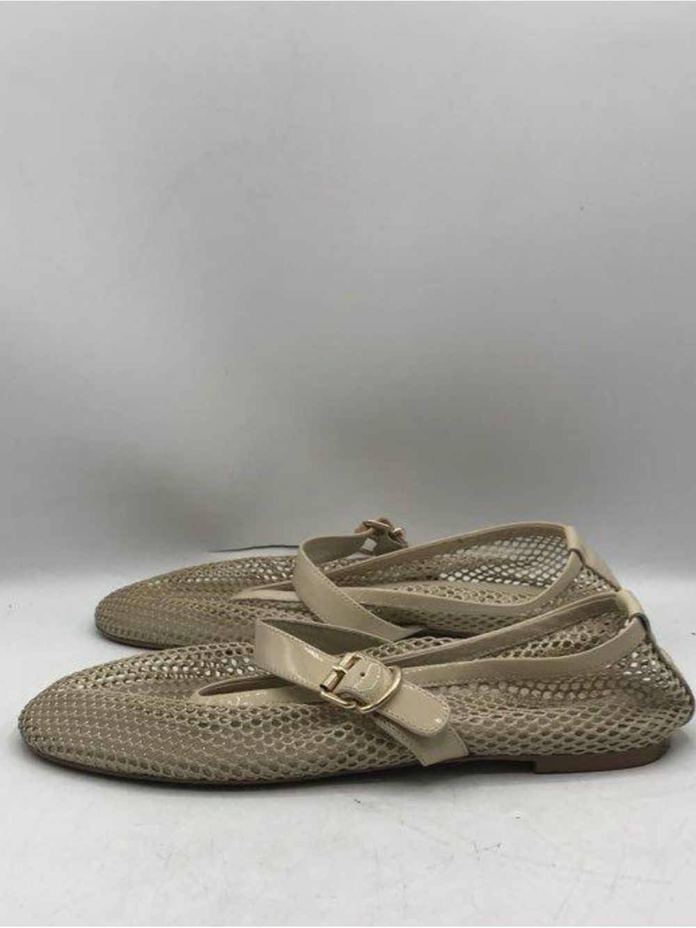 Alias Mae Women’s Beige Mesh Mary Jane Flats